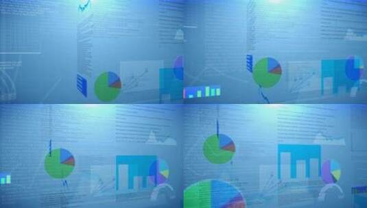屏幕上的财务报表高清在线视频素材下载