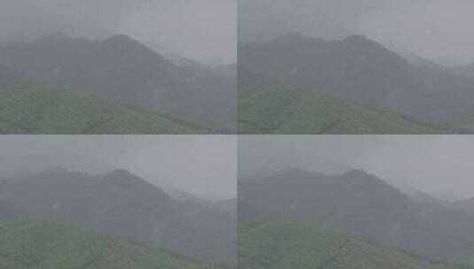 伏天云雾弥漫的大山LOG高清在线视频素材下载