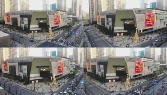 杭州市民中心万象城高清在线视频素材下载