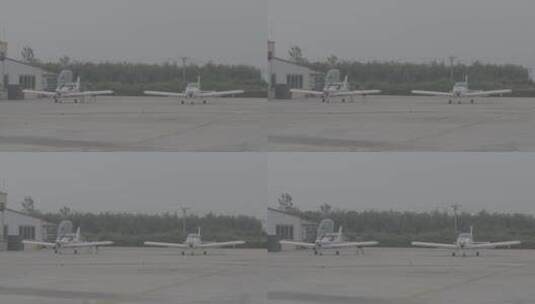 通用航空飞行训练飞机起飞前地面准备LOG高清在线视频素材下载