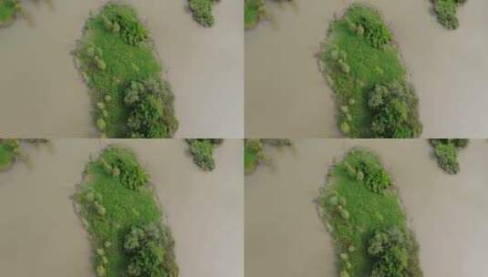 湿地自然风光航拍高清在线视频素材下载