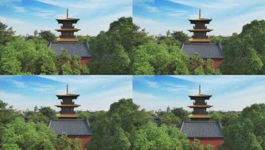 上海市广富林文化遗址旅游景区高清在线视频素材下载