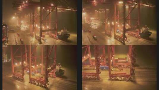 港口货运物流码头运输海港高清在线视频素材下载