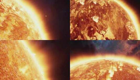 太阳宇宙星空陨石太阳系漫游星球行星 (2)高清在线视频素材下载