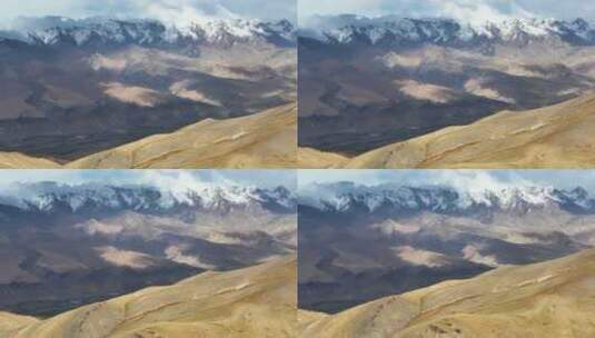 帕米尔高原的雪山高清在线视频素材下载