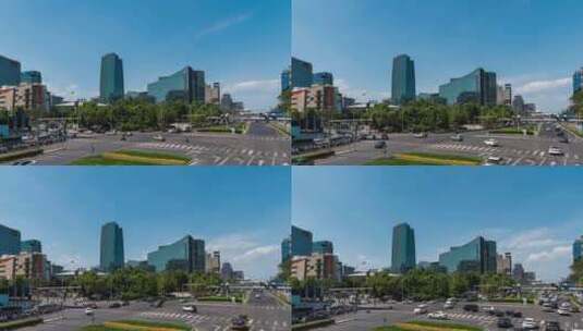 北京中关村4K延时摄影高清在线视频素材下载