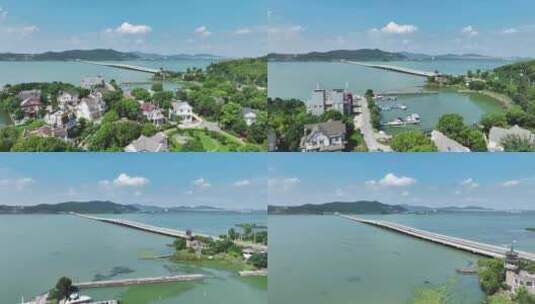 苏州太湖大桥航拍高清在线视频素材下载