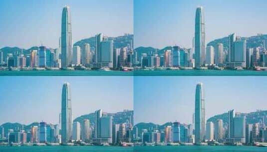 香港国际金融中心IFC_香港高楼大厦延时高清在线视频素材下载