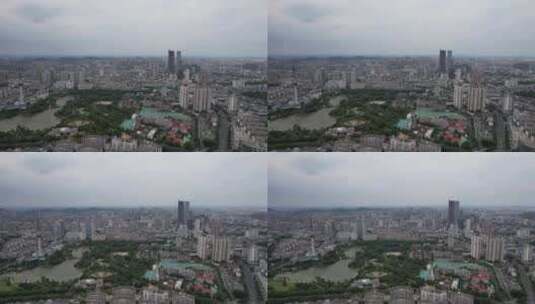江苏徐州城市风光航拍高楼建筑风景高清在线视频素材下载
