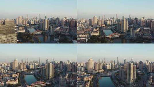 天津城市地标航拍高清在线视频素材下载