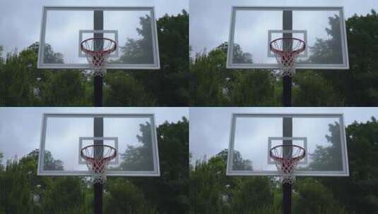 篮球体育投篮进球高清在线视频素材下载