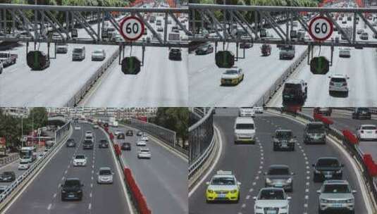 车流公路高架桥(快格)高清在线视频素材下载