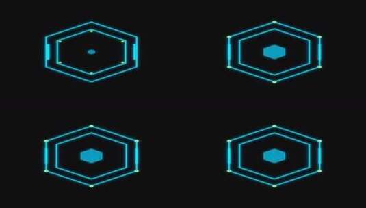 科技HUD 科技小元素 赛博朋克 虚拟数字高清在线视频素材下载