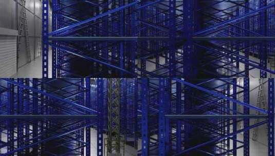 大型结构化的仓库储存空间高清在线视频素材下载