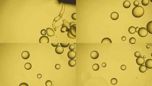 油分子金黄色的油液体4K高清在线视频素材下载