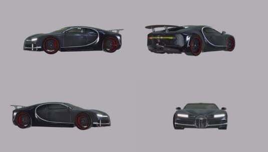 3D跑车-黑色高清在线视频素材下载