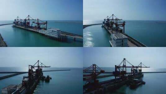海港码头货运码头高清在线视频素材下载