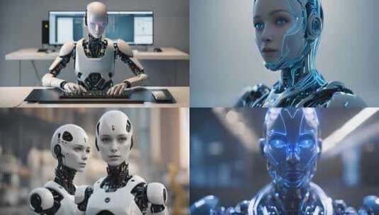 机器人在工作高清在线视频素材下载
