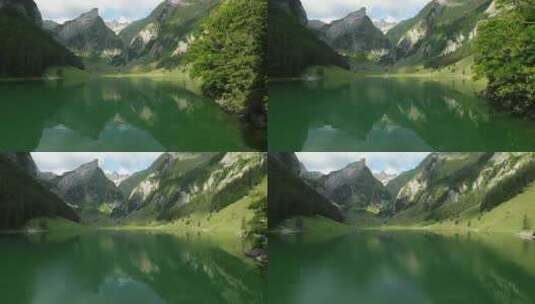 湖，Seealpsee，Altenalp高清在线视频素材下载