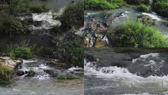 山涧流水水流瀑布视频高清在线视频素材下载