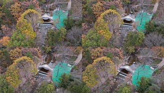 航拍洛阳嵩县白云山秋景高清在线视频素材下载