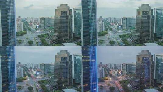 上海城市延时 日景 车流高清在线视频素材下载
