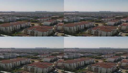 上海住宅小区鸟瞰全景高清在线视频素材下载