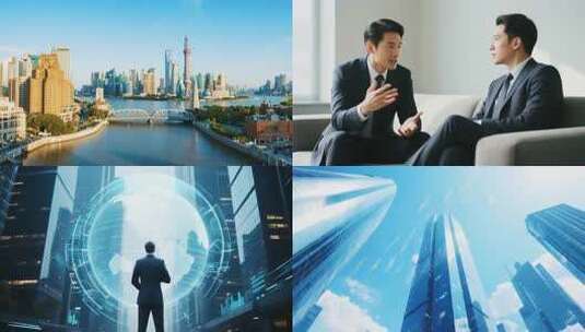 【4K画质】商务会议握手商务洽谈签约高清在线视频素材下载