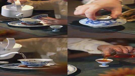 喝茶视频 茶艺高清在线视频素材下载