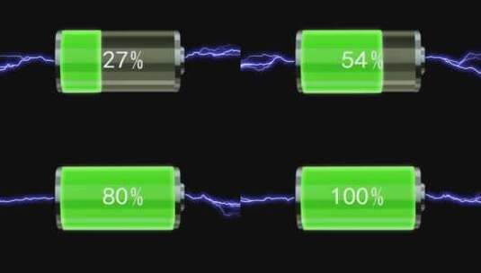 电池百分比充电高清AE视频素材下载