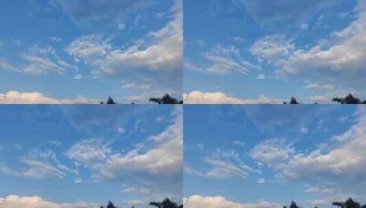 4K拍摄天空中的云朵高清在线视频素材下载