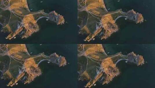 空中海角Burkhan是贝加尔湖上Olkhon岛西海岸的一个海角高清在线视频素材下载