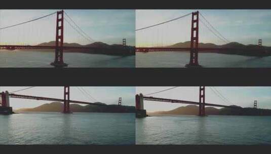 红色跨海大桥高清在线视频素材下载