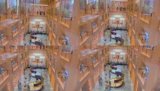上海徐家汇图书馆4K实拍高清在线视频素材下载