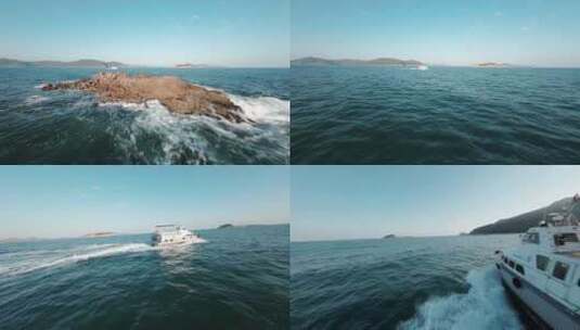 海绵游艇航行高清在线视频素材下载