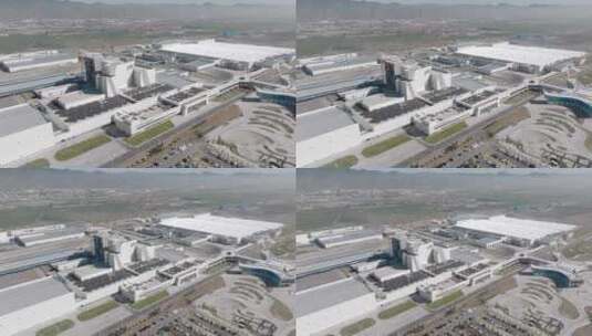 伊利工厂 伊利集团 伊利航拍高清在线视频素材下载
