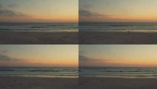 美丽大海沙滩海浪高清在线视频素材下载