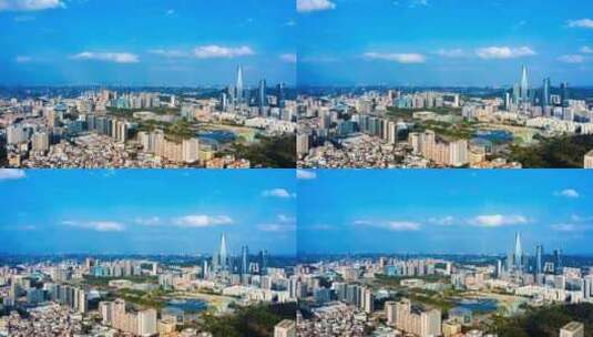 东莞城市宣传蓝天延时高清在线视频素材下载