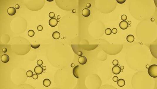 油分子金黄色的油液体4K高清在线视频素材下载