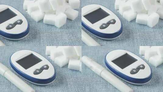 测血糖 糖尿病 抗糖高清在线视频素材下载