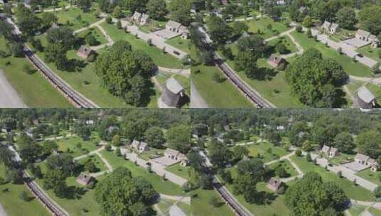 美国密歇根州迪尔伯恩历史格林菲尔德村的日高清在线视频素材下载