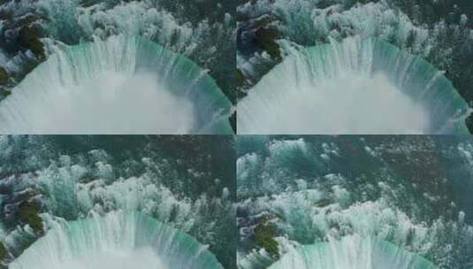 俯瞰尼亚加拉瀑布-02高清在线视频素材下载