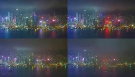 夜晚的香港高清在线视频素材下载