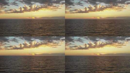 日落时的海洋高清在线视频素材下载