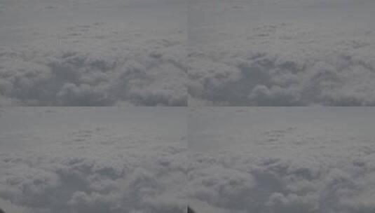 飞机上的云层高清在线视频素材下载