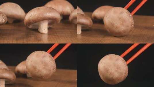 新鲜香菇高清在线视频素材下载