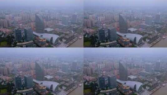 杨浦滨江国际广场高清在线视频素材下载