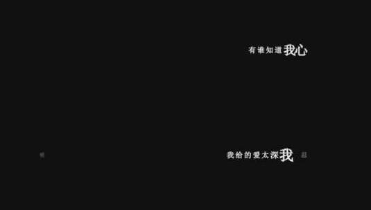 任贤齐-只爱你一个人歌词视频素材高清在线视频素材下载