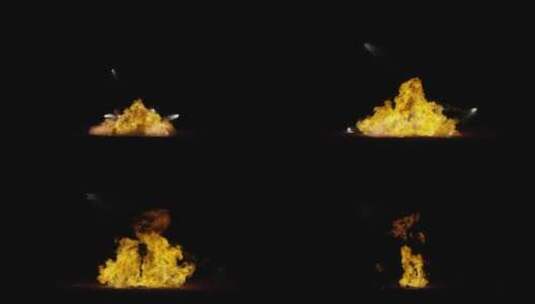 4k爆炸生成的多种火焰效果背景视频素材16高清在线视频素材下载