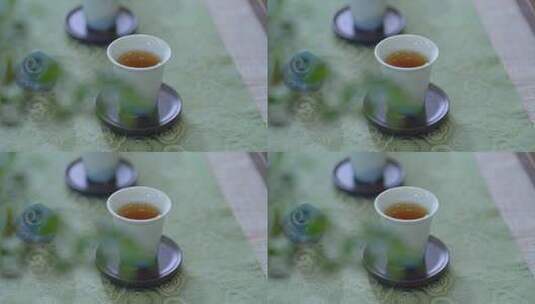 茶艺端茶杯高清在线视频素材下载